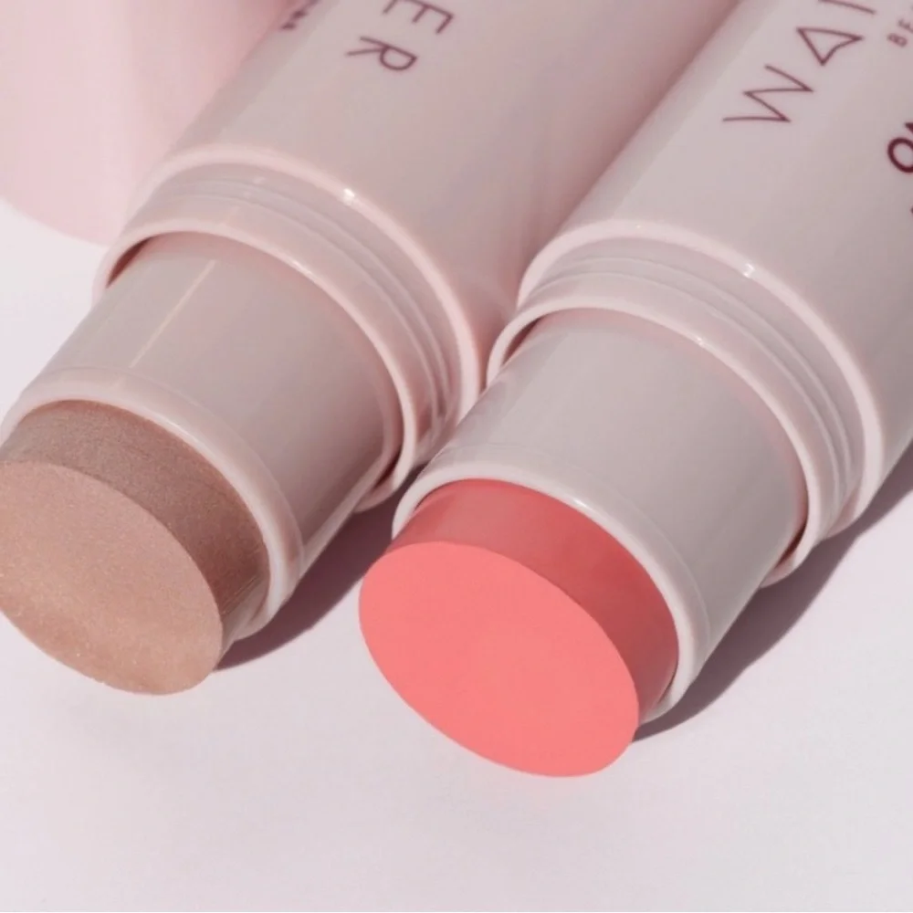 Wander Beauty On-The-Glow Blush & Illuminator Coral Rose / Nude Glow, Sealed